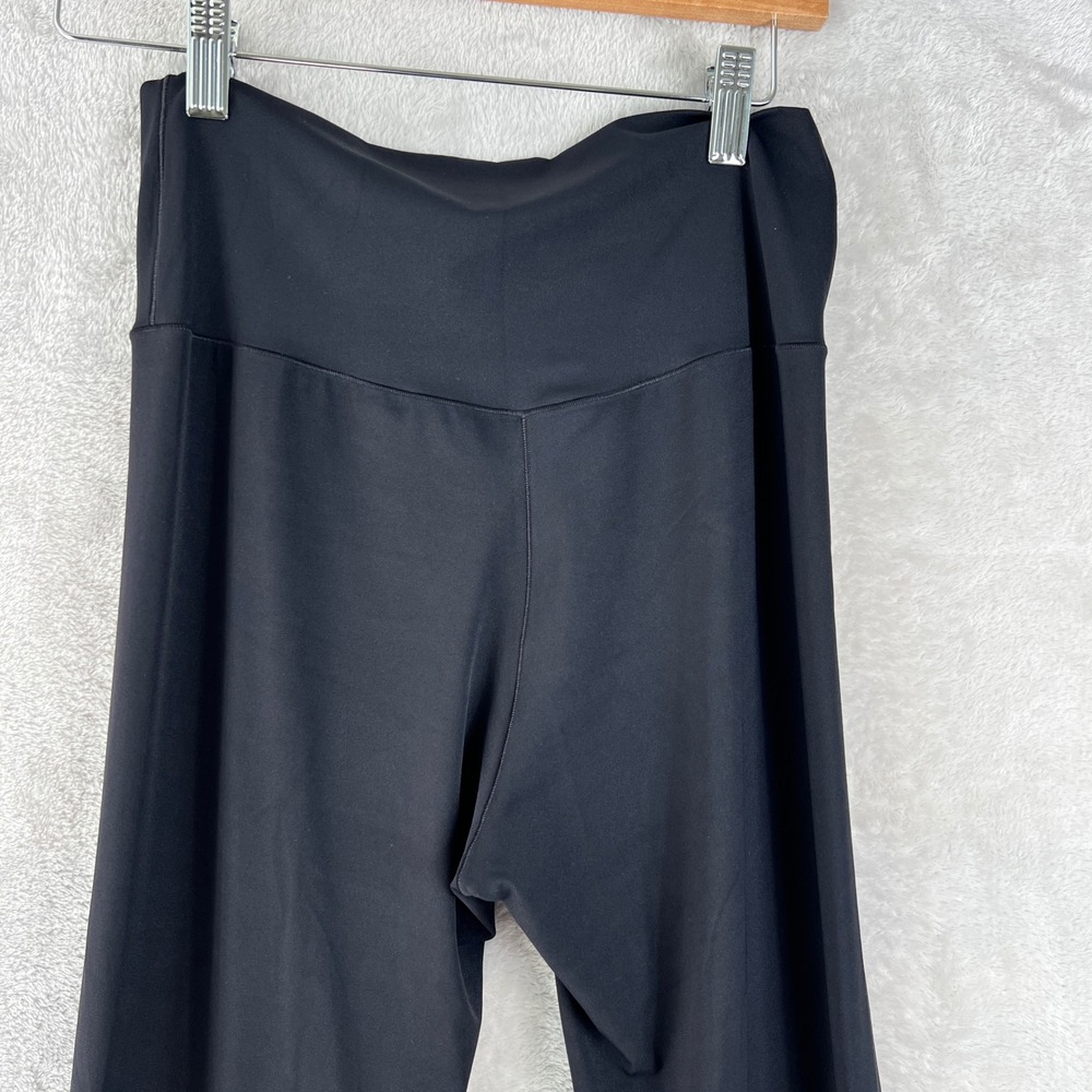 Sunzel Black Crossover Flare Yoga Pants High Waisted Bell Bottom Leggings Large - Picture 5 of 8